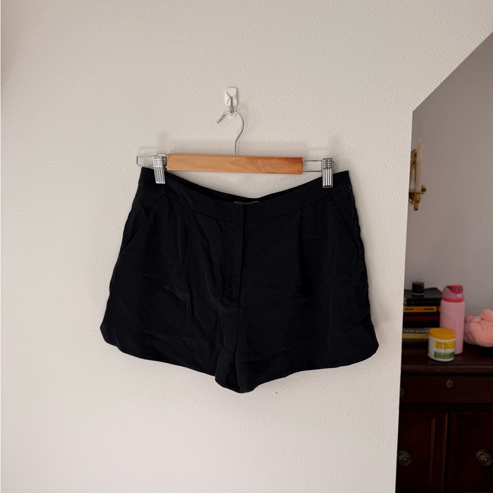 Vince 100% Silk Mini Trouser Shorts